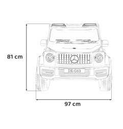 Vaikiškas Elektromobilis Mercedes Benz G63 AMG XXL, Juodas