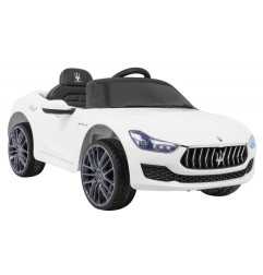 Vaikiškas Elektromobilis Maserati Ghibli New, Baltas