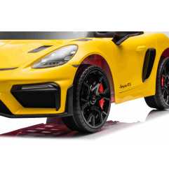 Vaikiškas Elektromobilis Porsche 718, Geltonas - 8