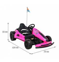 Vaikiškas Elektrinis kartingas SPEED 7 DRIFT KING, Rožinis