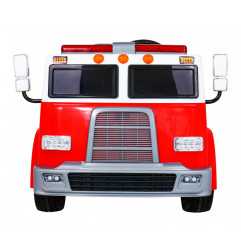 Vaikiškas elektrinis sunkvežimis Fire Truck, Raudonas