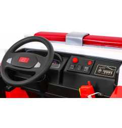 Vaikiškas elektrinis sunkvežimis Fire Truck, Raudonas