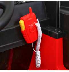 Vaikiškas elektrinis sunkvežimis Fire Truck, Raudonas