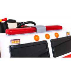 Vaikiškas elektrinis sunkvežimis Fire Truck, Raudonas