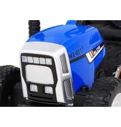 Vaikiškas Elektrinis Traktorius su priekaba BLOW, Mėlynas