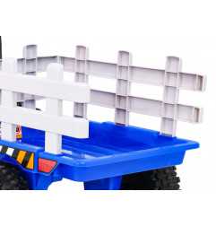 Vaikiškas Elektrinis Traktorius su priekaba BLOW, Mėlynas