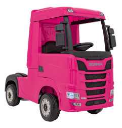 Vaikiškas Elektrinis sunkvėžimis Scania R-SERIE, Rožinis