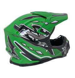 "Enduro" motociklininko šalmas žalias S