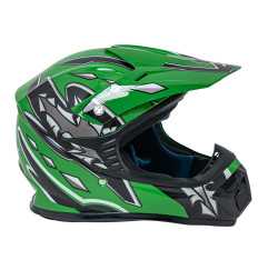 "Enduro" motociklininko šalmas žalias S