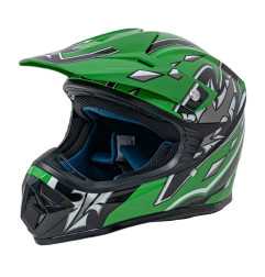 "Enduro" motociklininko šalmas žalias L