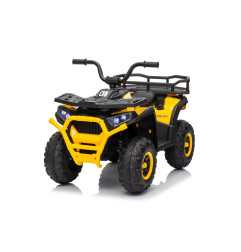 Vaikiškas elektrinis keturratis Robust 01, Geltonas