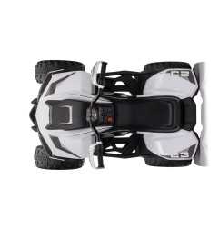 Vaikiškas elektrinis keturratis Quad Fast, Baltas