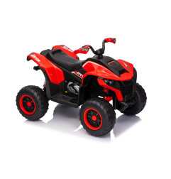 Vaikiškas elektrinis keturratis Quad Fast, Raudonas