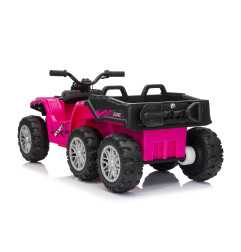 Vaikiškas elektrinis keturratis su priekaba TX ATV, Rožinis