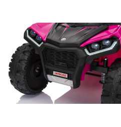 Vaikiškas elektrinis keturratis su priekaba TX ATV, Rožinis