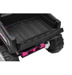 Vaikiškas elektrinis keturratis su priekaba TX ATV, Rožinis
