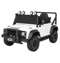 Vaikiškas elektromobilis Land Rover Defender 110 SVX Concept, Baltas