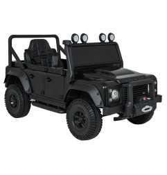 Vaikiškas elektromobilis Land Rover Defender 110 SVX Concept, Juodas