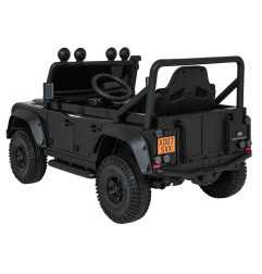 Vaikiškas elektromobilis Land Rover Defender 110 SVX Concept, Juodas