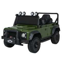 Vaikiškas elektromobilis Land Rover Defender 110 SVX Concept, Žalias