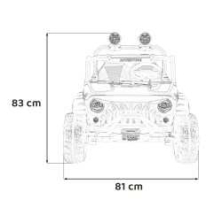 Vaikiškas elektromobilis PASSION 4x4, Raudonas
