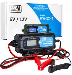 AKUMULIATORIŲ PAKROVĖJAS SU LCD EKRANU 6V I 12V