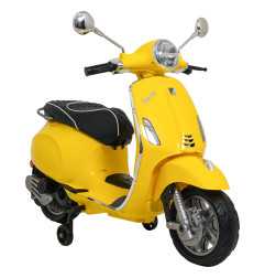 Vaikiškas elektrinis motoroleris Vespa Roma, Geltonas