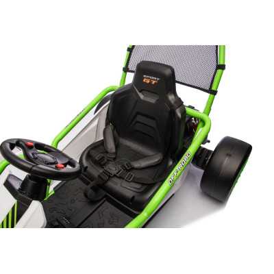 Vaikiškas elektrinis kartingas su drifto funkcija Tornado, Žalias