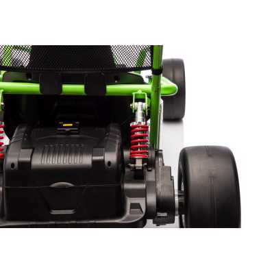 Vaikiškas elektrinis kartingas su drifto funkcija Tornado, Žalias
