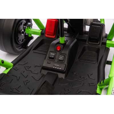 Vaikiškas elektrinis kartingas su drifto funkcija Tornado, Žalias