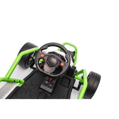 Vaikiškas elektrinis kartingas su drifto funkcija Tornado, Žalias