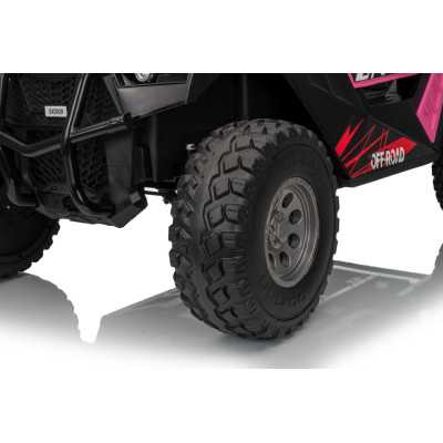 Elektrinis vaikiškas bagis RTR Monster Speed 4x4, Rožinis