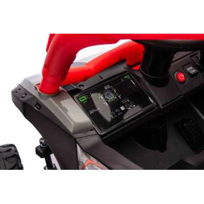 Vaikiškas elektrinis bagis Kawasaki TERYX KRX1000, Raudonas