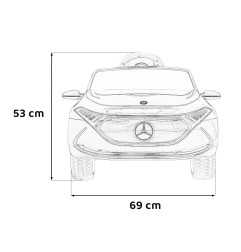 Vaikiškas Elektromobilis Mercedes Benz AMG EQA, Baltas