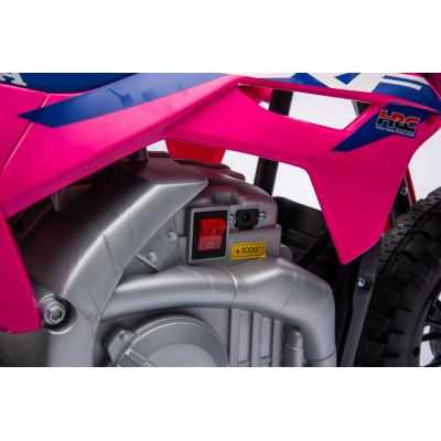 Vaikiškas elektrinis motociklas HONDA CFR450R, Rožinis