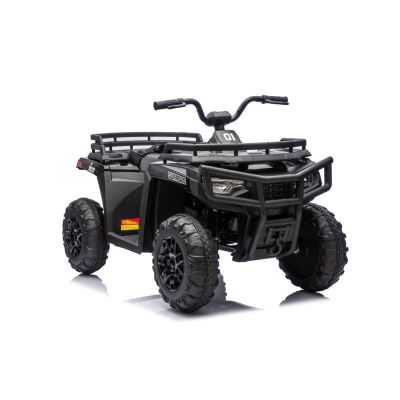 Vaikiškas Elektrinis Keturratis WOLF ATV 4x4 ATV, Juodas