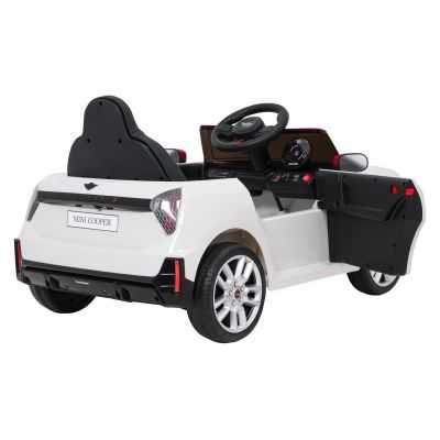 Vaikiškas Elektromobilis Mini Cooper, Baltas