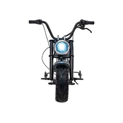 Vaikiškas Elektrinis Motociklas Chopper Warrior, Pilkas - 5