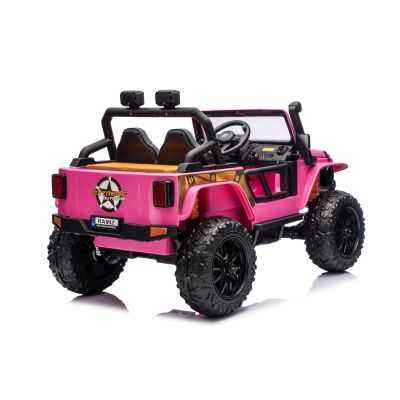 Vaikiškas elektromobilis Jeep Monster, Rožinis