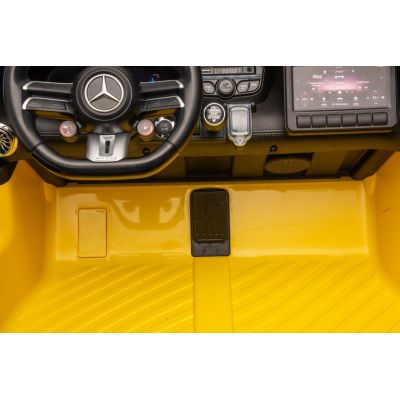 Vaikiškas elektromobilis Mercedes Benz GT63 AMG, Geltonas
