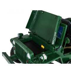 Vaikiškas elektrinis sunkvėžimis Retro 4x4, Žalias