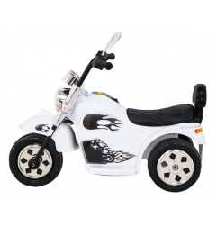 Vaikiškas Elektrinis motociklas Hot Chopper, Baltas