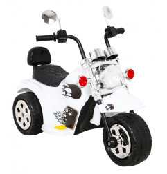Vaikiškas Elektrinis motociklas Hot Chopper, Baltas
