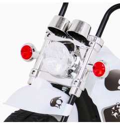 Vaikiškas Elektrinis motociklas Hot Chopper, Baltas