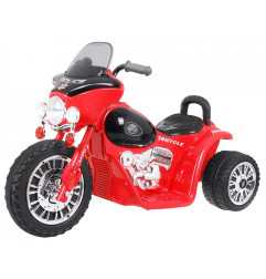 Vaikiškas elektrinis triratis motociklas Chopper, Raudonas
