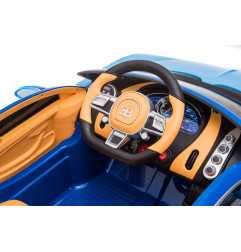 Vaikiškas Elektromobilis Bugatti Chiron, Mėlynas