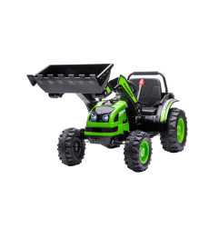 Vaikiškas Elektrinis Traktorius/Ekskavatorius HL389, Žalias