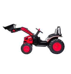 Vaikiškas Elektrinis Traktorius/Ekskavatorius HL389, Raudonas