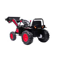 Vaikiškas Elektrinis Traktorius/Ekskavatorius HL389, Raudonas
