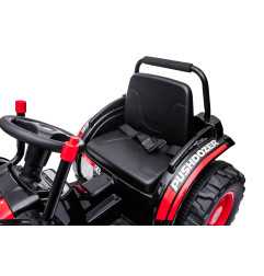 Vaikiškas Elektrinis Traktorius/Ekskavatorius HL389, Raudonas